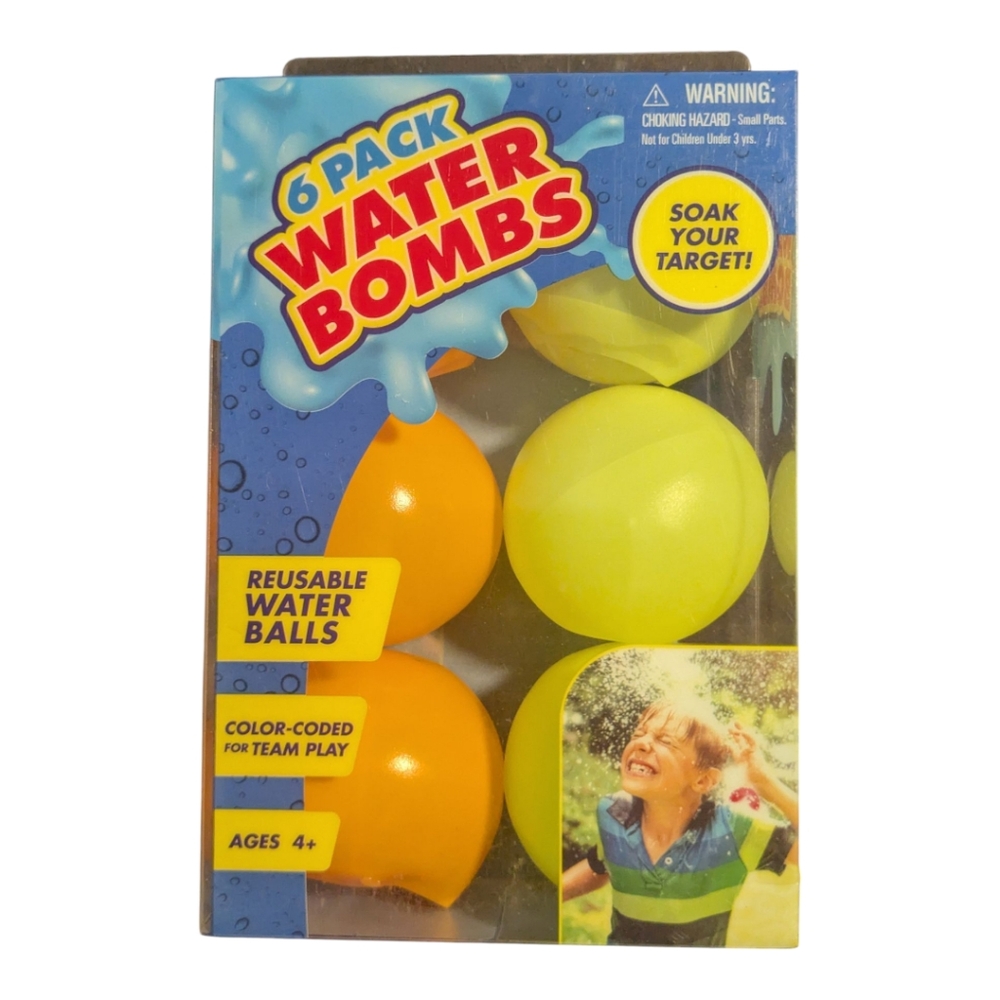 Water Bombs Yellow Orange 6 Pack Summer Play